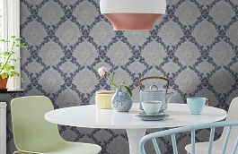 Обои 54231-5 фото в интерьере кухни превью