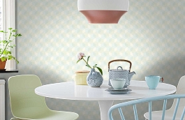 Обои 54252-3 фото в интерьере кухни превью