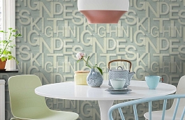 Обои 54254-3 фото в интерьере кухни превью