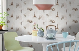 Обои 54259-1 фото в интерьере кухни превью