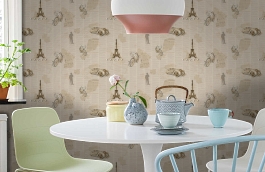 Обои 54259-3 фото в интерьере кухни превью