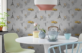 Обои 54259-4 фото в интерьере кухни превью