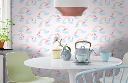 Обои 54274-2 фото в интерьере кухни превью