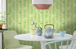 Обои 54277-1 фото в интерьере кухни превью