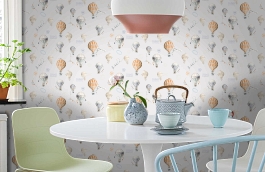 Обои 54279-2 фото в интерьере кухни превью