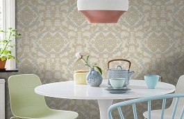 Обои 6802-1 фото в интерьере кухни превью