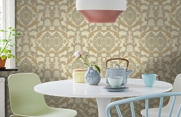 Обои 6802-4 фото в интерьере кухни превью