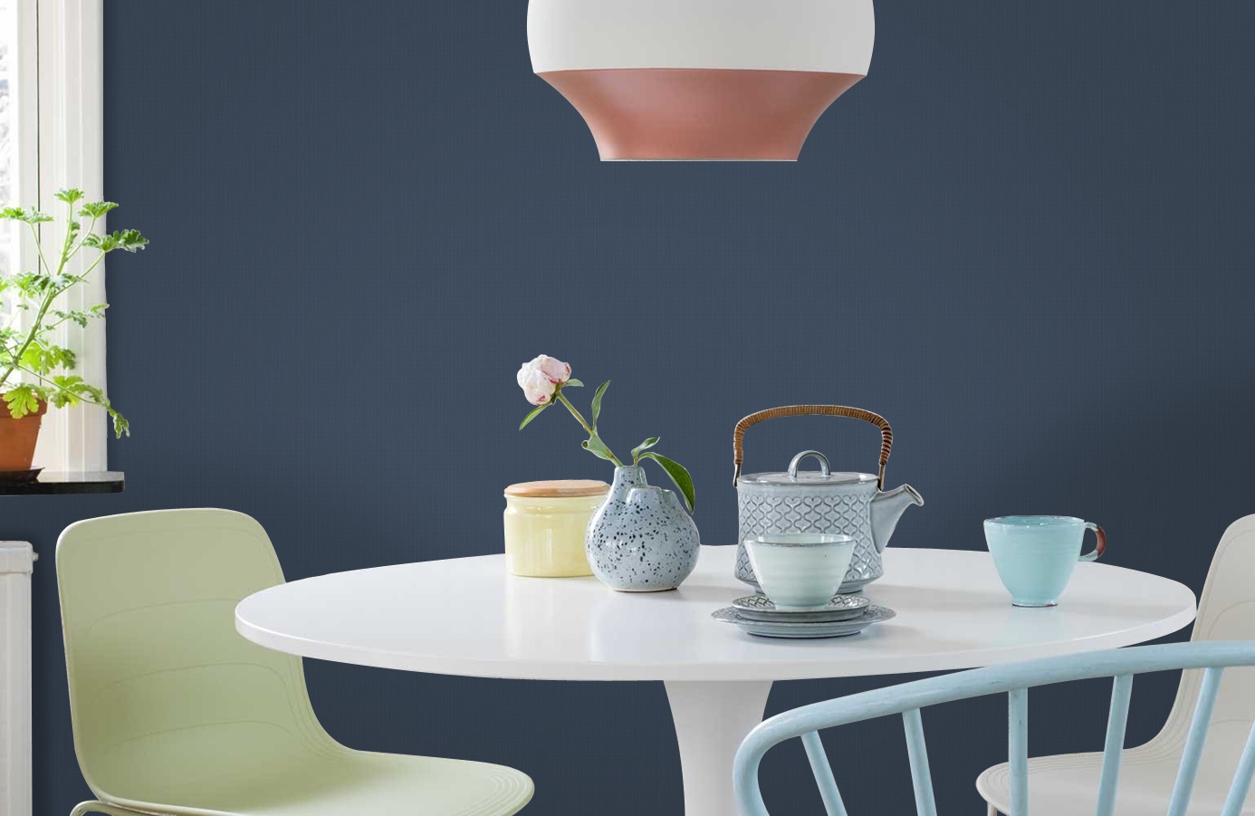 Обои 7019-12 фото в интерьере кухни