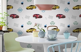 Обои 8909-2 фото в интерьере кухни превью