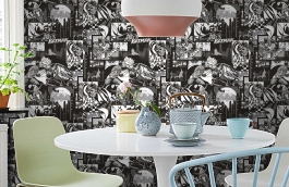 Обои 8917-2 фото в интерьере кухни превью