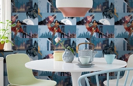 Обои 8921-1 фото в интерьере кухни превью