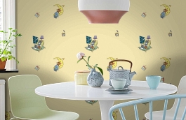 Обои 8941-1 фото в интерьере кухни превью