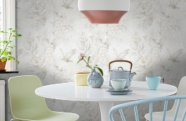 Обои 9905-1 фото в интерьере кухни превью