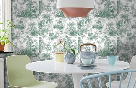 Обои 9909-3 фото в интерьере кухни превью