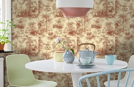 Обои 9909-4 фото в интерьере кухни превью