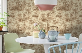 Обои 9909-5 фото в интерьере кухни превью