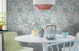 Обои 9911-5 фото в интерьере кухни превью