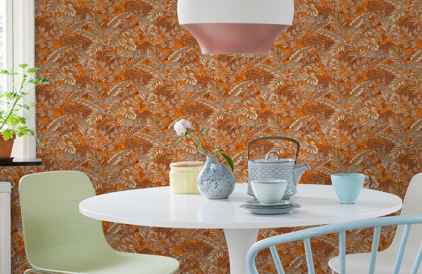 Обои RDT2206-6 фото в интерьере кухни