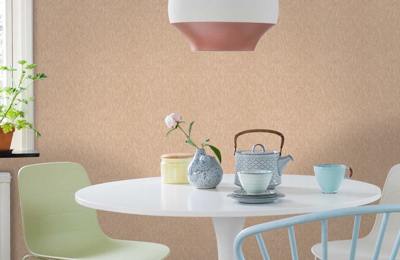 Обои RDT2207-3 фото в интерьере кухни