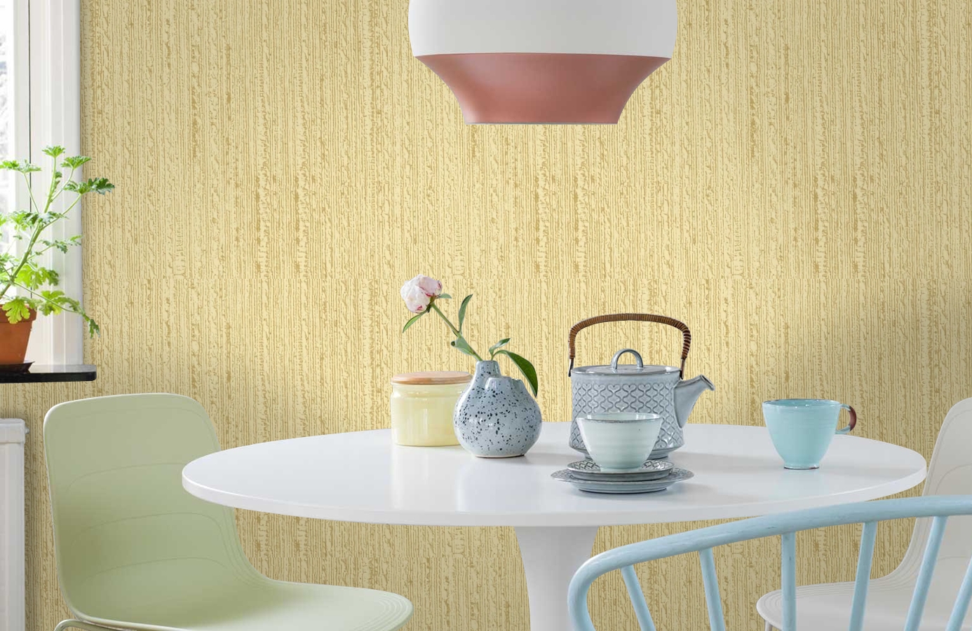 Обои RJC4010-5 фото в интерьере кухни Обои RJC4010-5 фото в интерьере кухни