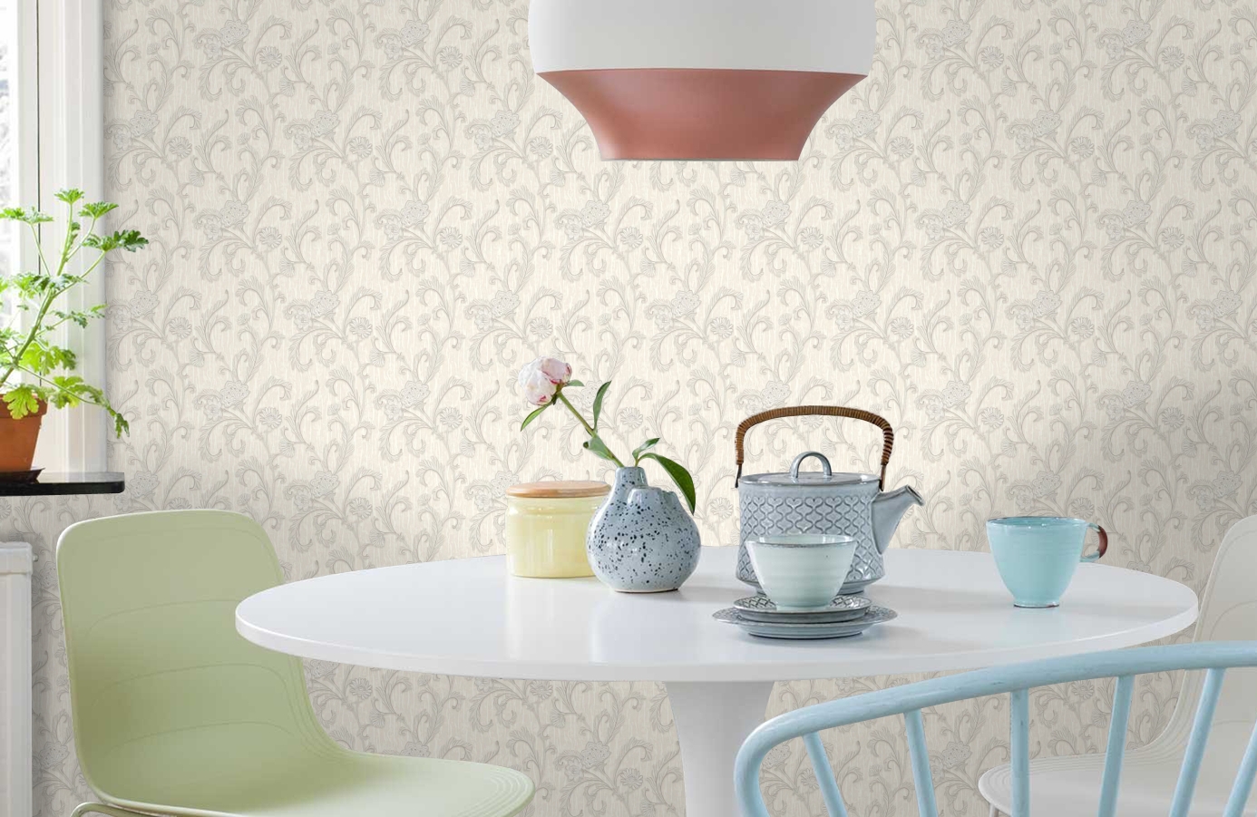 Обои RMH1010-1 фото в интерьере кухни