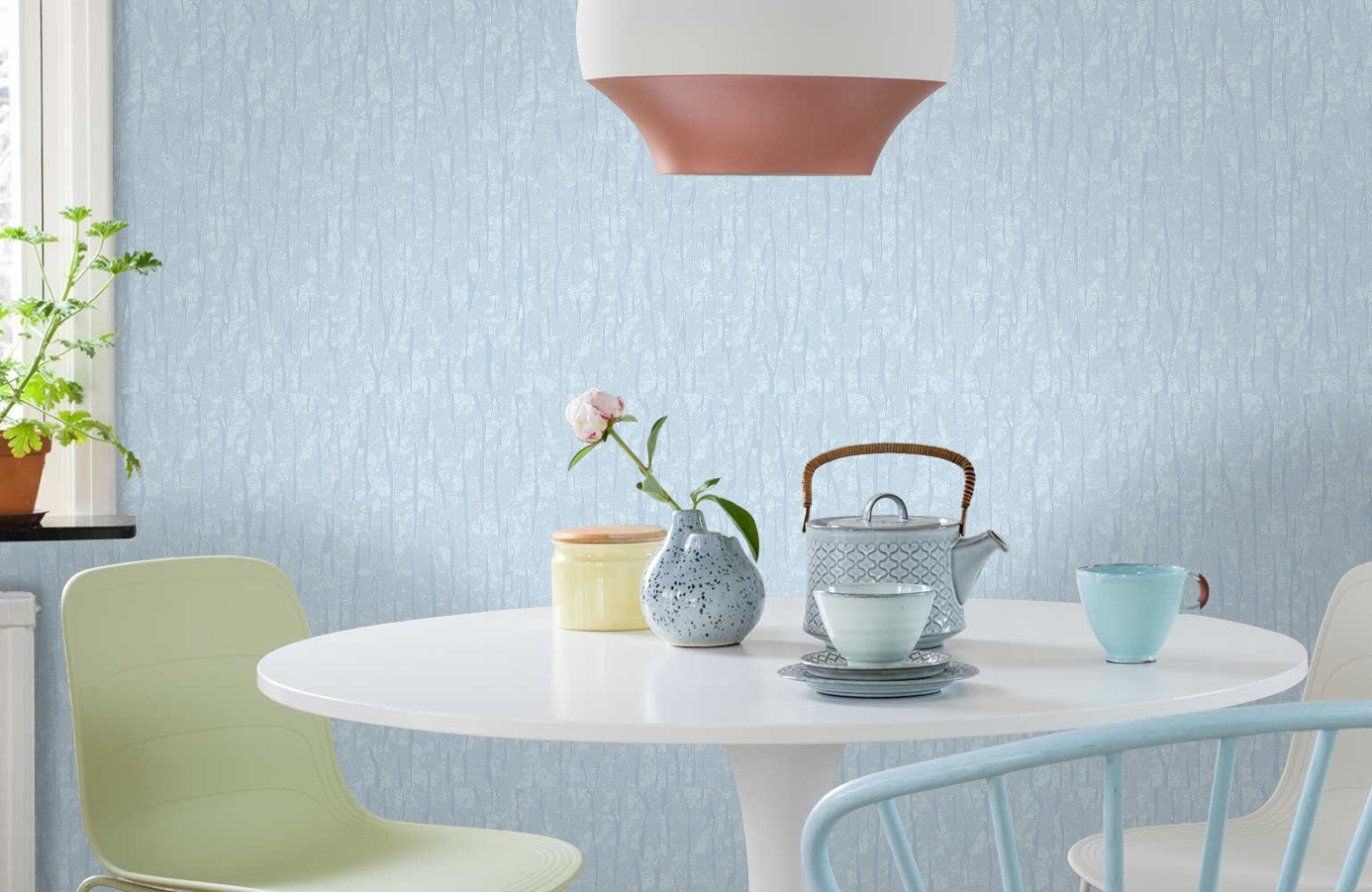 Обои RMH1011-3 фото в интерьере кухни