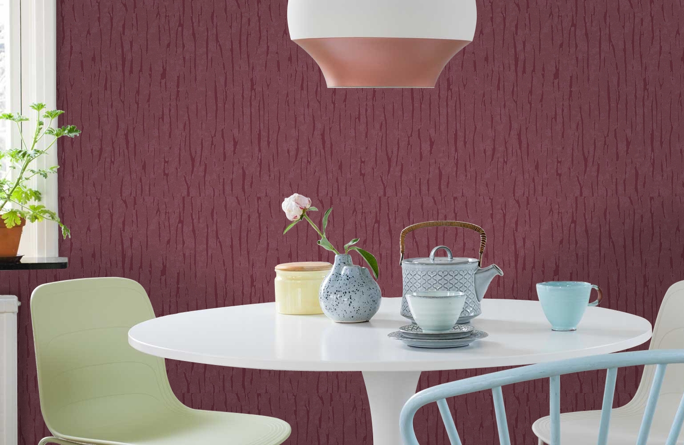 Обои RMH1011-5 фото в интерьере кухни