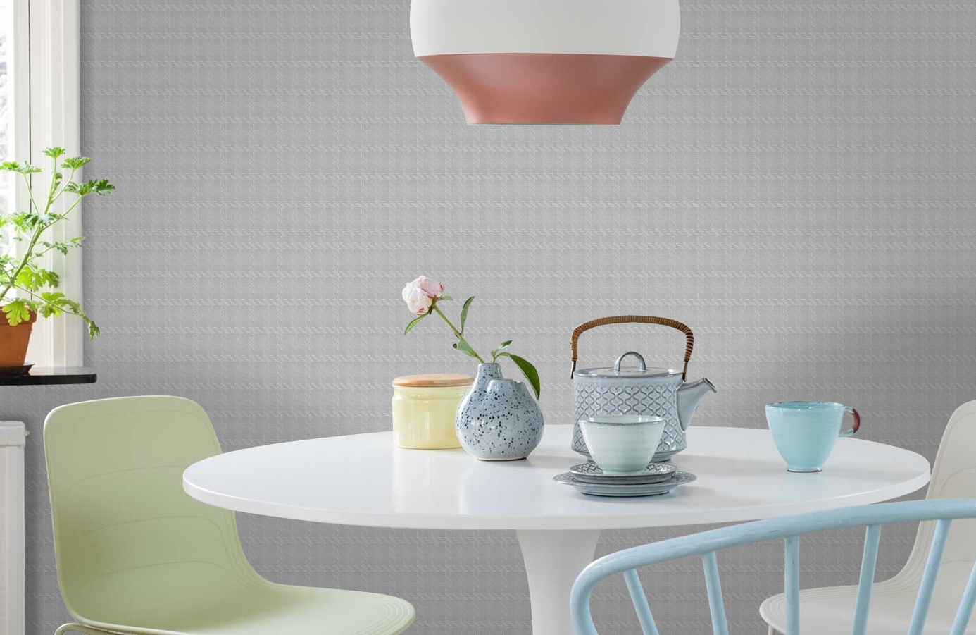 Обои RST1606-4 фото в интерьере кухни