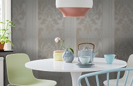 Обои 18 TP-R фото в интерьере кухни превью