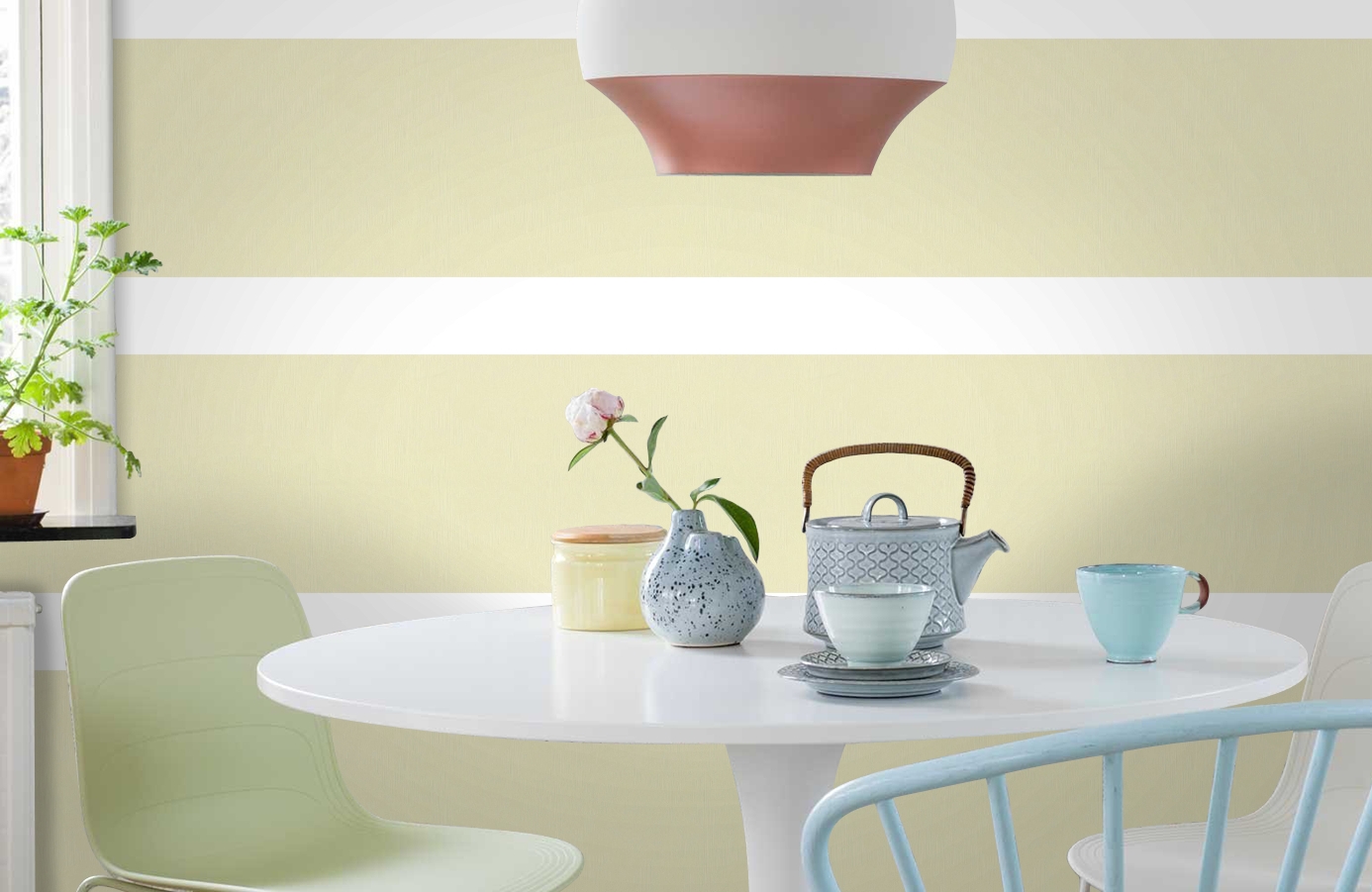 Обои 30084-4 фото в интерьере кухни