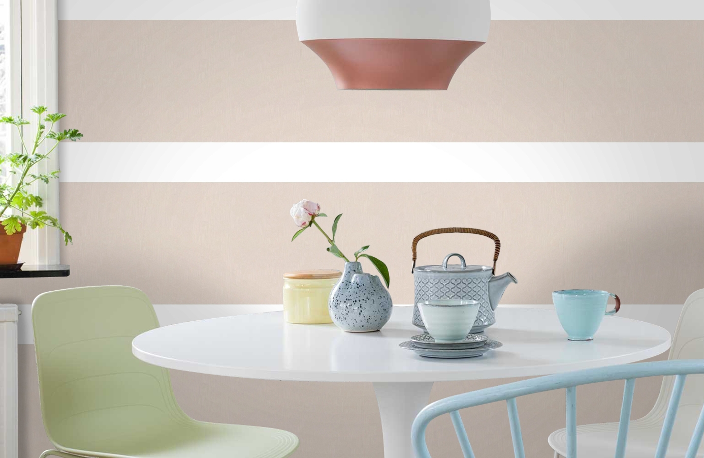 Обои 30084-5 фото в интерьере кухни