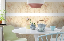 Обои 30757-2 фото в интерьере кухни превью