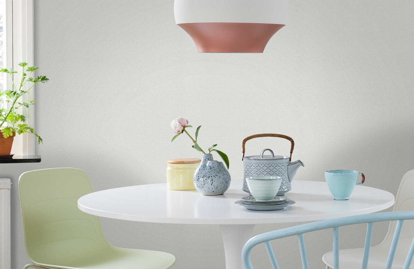 Обои 3100-19 фото в интерьере кухни