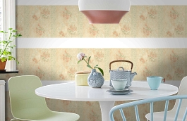 Обои 31871-1 фото в интерьере кухни превью