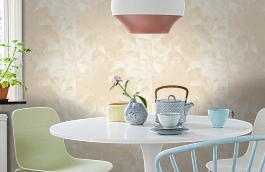 Обои 34378-1 фото в интерьере кухни превью