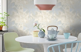 Обои 34378-2 фото в интерьере кухни превью