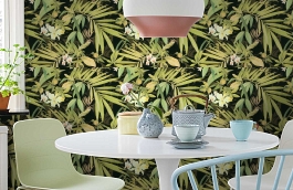 Обои 34379-3 фото в интерьере кухни превью