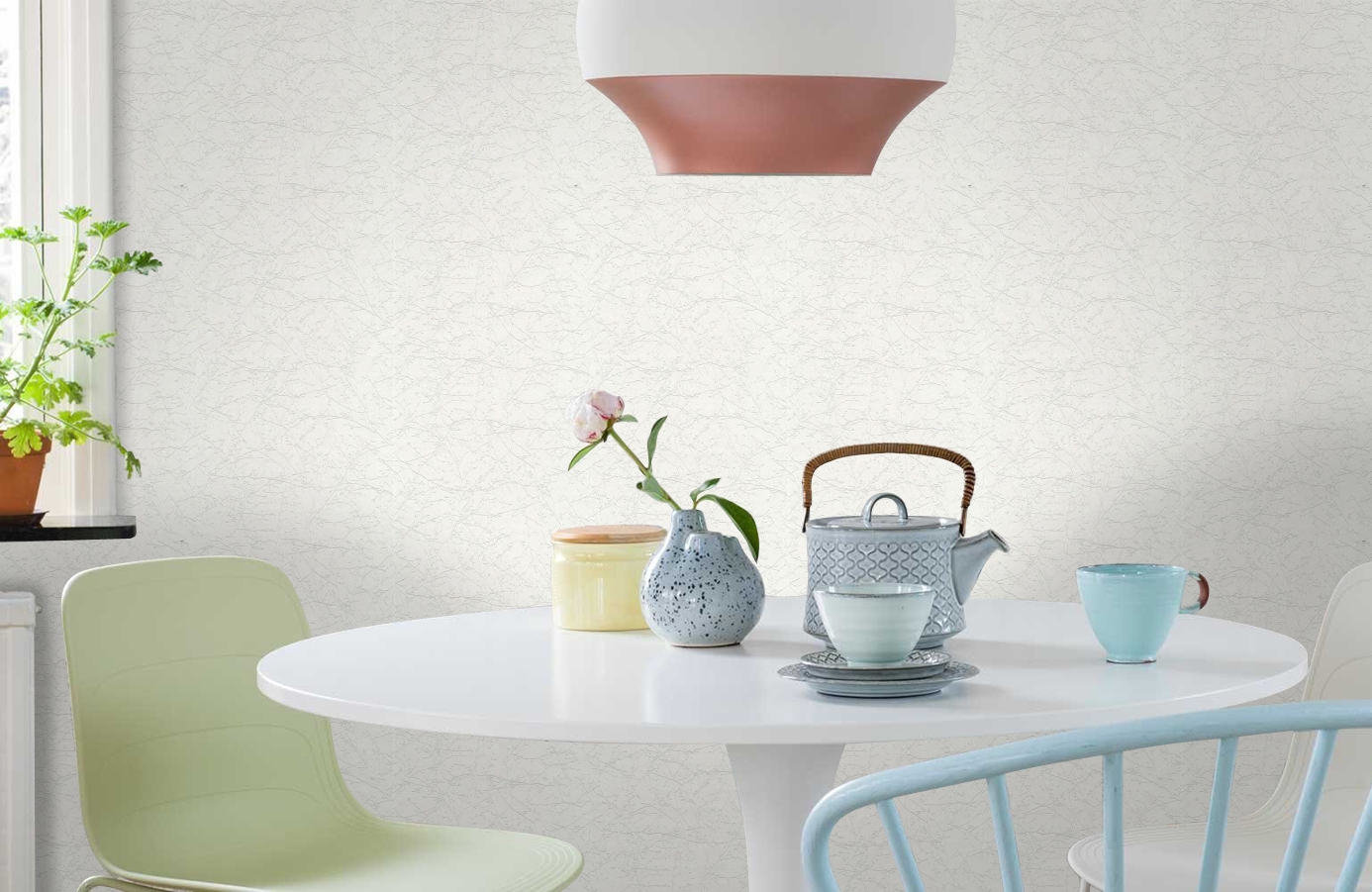 Обои 35459-1 фото в интерьере кухни