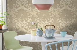 Обои 37163-4 фото в интерьере кухни превью