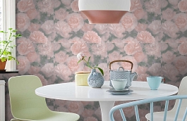 Обои 37557-1 фото в интерьере кухни превью