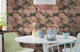 Обои 37557-2 фото в интерьере кухни превью