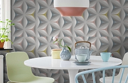 Обои 37909-2 фото в интерьере кухни превью