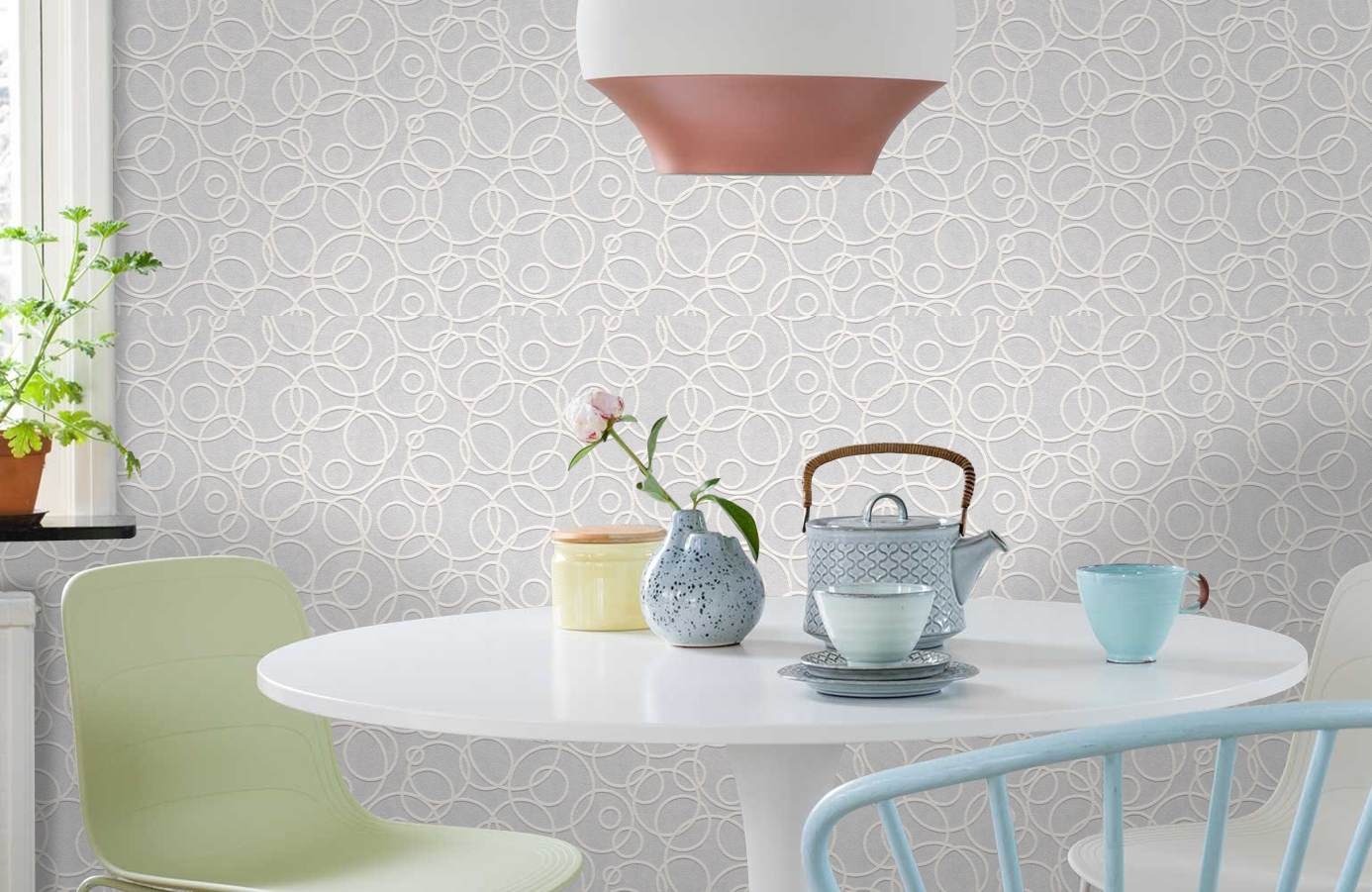 Обои 5192-14 фото в интерьере кухни Обои 5192-14 фото в интерьере кухни