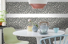 Обои 95476-2 фото в интерьере кухни превью