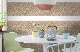 Обои 95476-3 фото в интерьере кухни превью