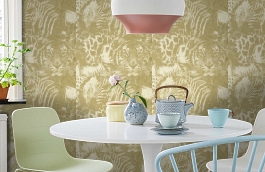 Обои 96243-4 фото в интерьере кухни превью