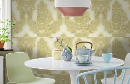 Обои 96265-2 фото в интерьере кухни превью