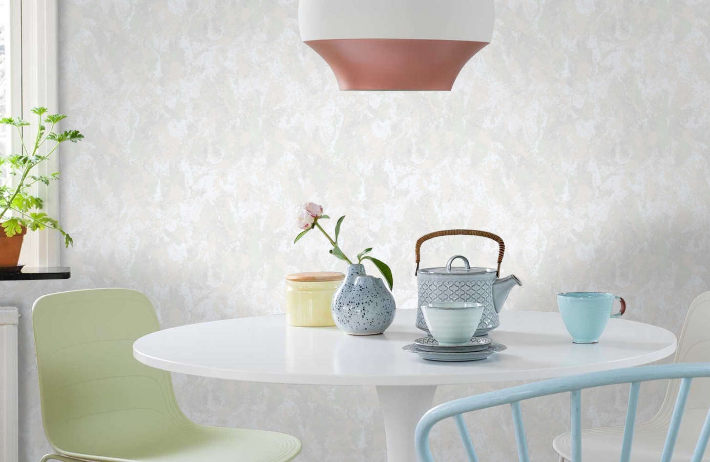 Обои 103802 фото в интерьере кухни