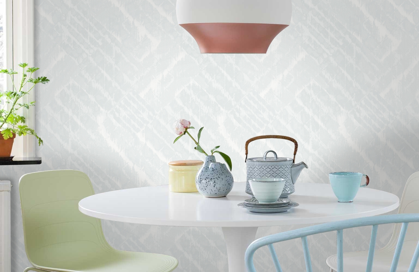 Обои 104603 фото в интерьере кухни