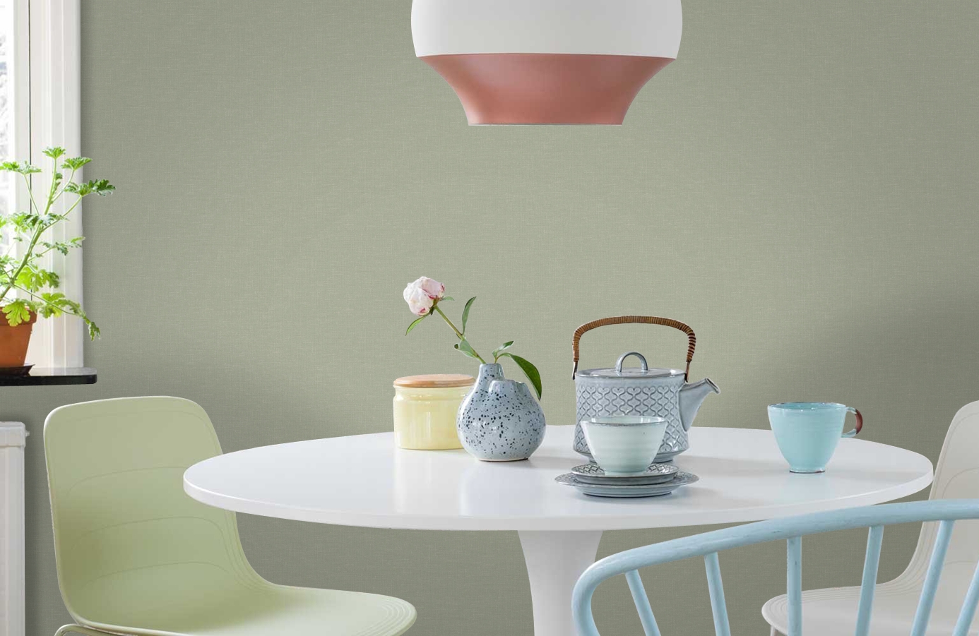 Обои 283943 фото в интерьере кухни